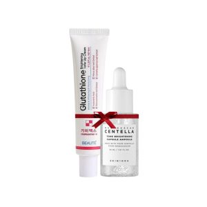 Centella Tone Brightening Capsule Ampoule 30ml & Glutathione Brightening Tone Up Cream